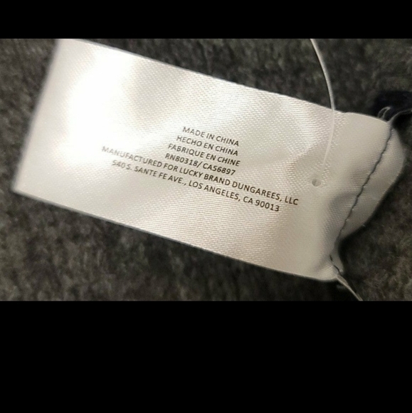 Lucky Brand Gray Fringed Scarf - OS - Picture 6 of 6